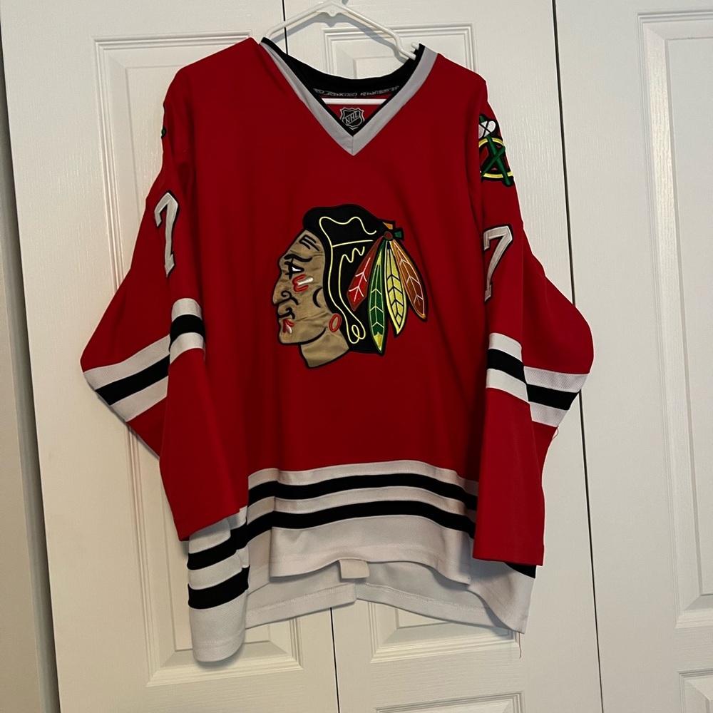 Mens size 52 Brent Seabrook Chicago blackhawks Reebok NHL jersey